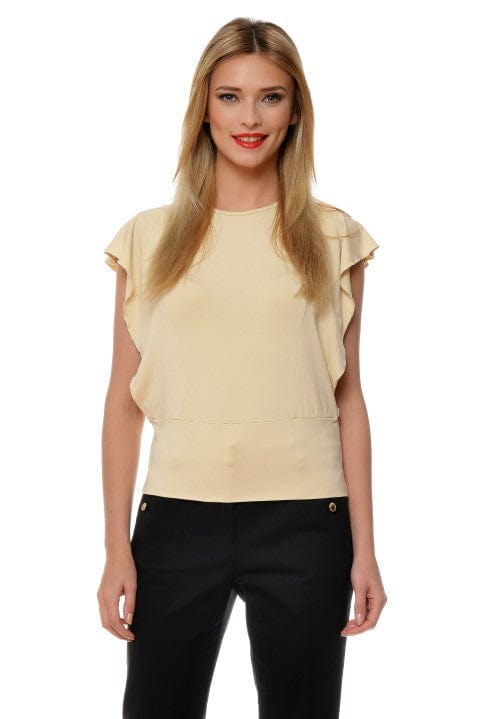 Bluza aripioare crem Natalee Fashion