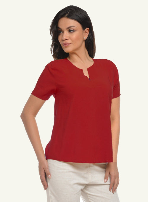 Bluză casual din vascoza Clara Natalee Fashion