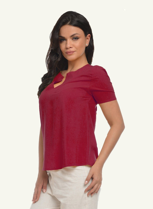 Bluză casual din vascoza Clara Natalee Fashion