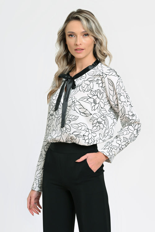 Bluza cu funda contrastanta Dorothy Eranthe