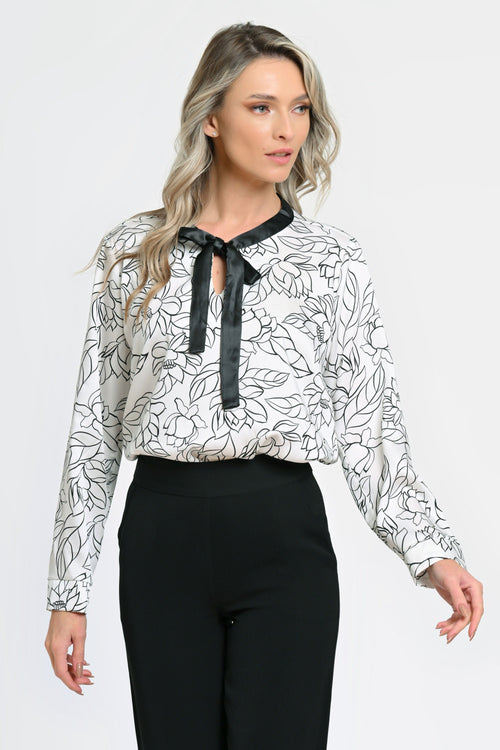 Bluza cu funda contrastanta Dorothy Eranthe