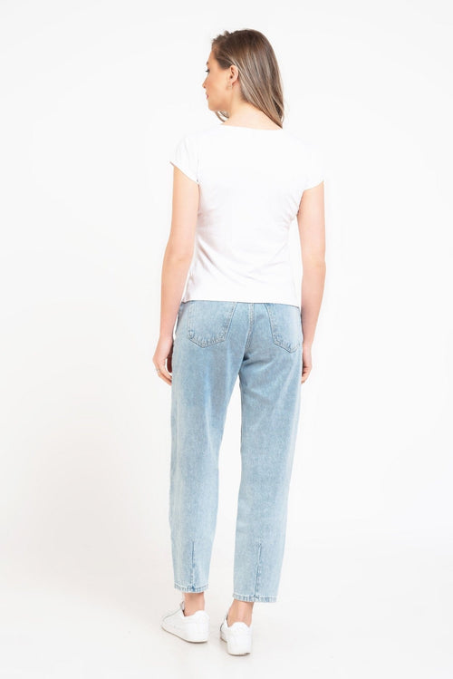 Bluza dama alba casual fetita Iasmine Natalee Fashion