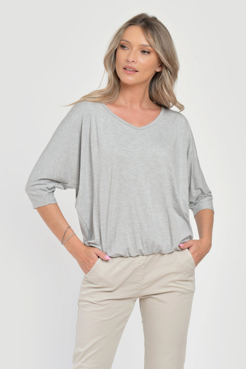 Bluza dama gri deschis Tabita Natalee Fashion