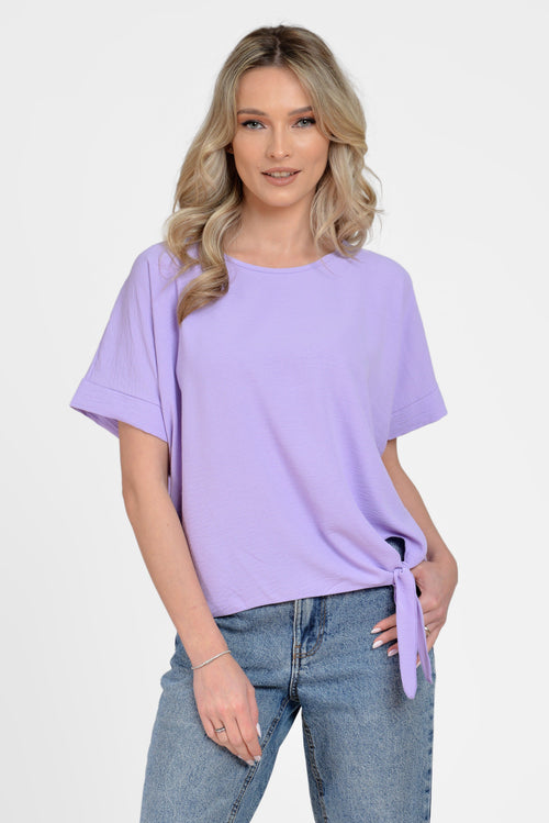 Natalee Fashion Bluză Bluza lila casual lejera  Augusta