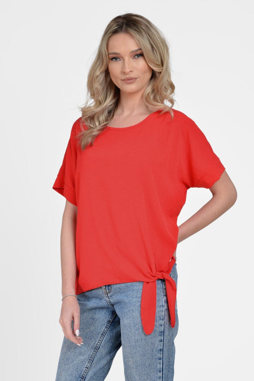Natalee Fashion Bluză Bluza rosie casual lejera Ananda