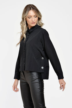 Camasa neagra oversize Esfir Natalee Fashion