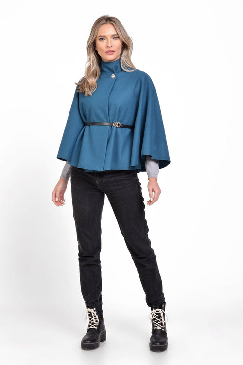 Capa turqoise Crina Masura Unica Natalee Fashion