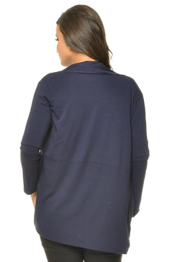 Cardigan dama bleumarin Ariyah Natalee Fashion