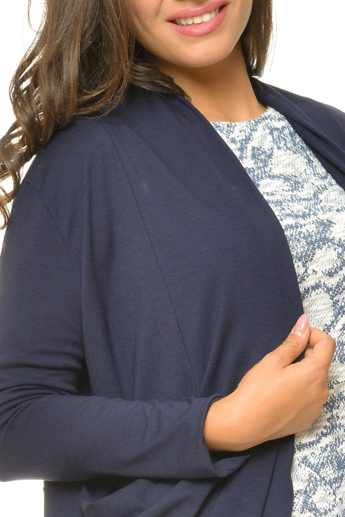 Cardigan dama bleumarin Ariyah Natalee Fashion