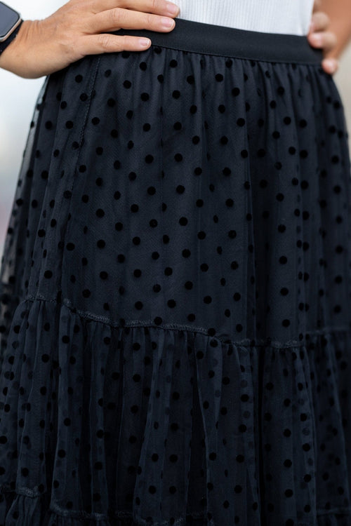 Fusta dama casual tull buline Leila Natalee Fashion