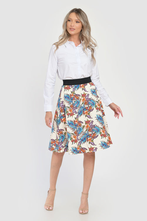 Fusta dama flori Aylin Natalee