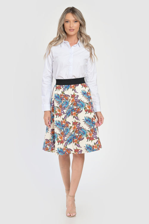 Fusta dama flori Aylin Natalee