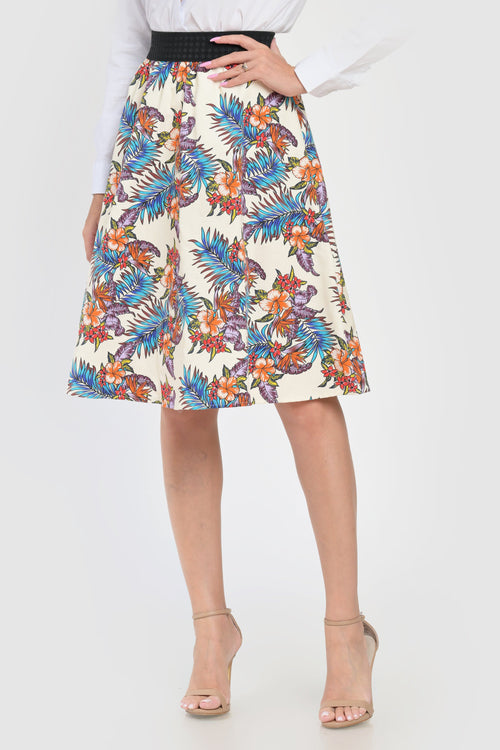 Fusta dama flori Aylin Natalee