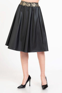 Fusta dama imitatie piele Amina Natalee Fashion