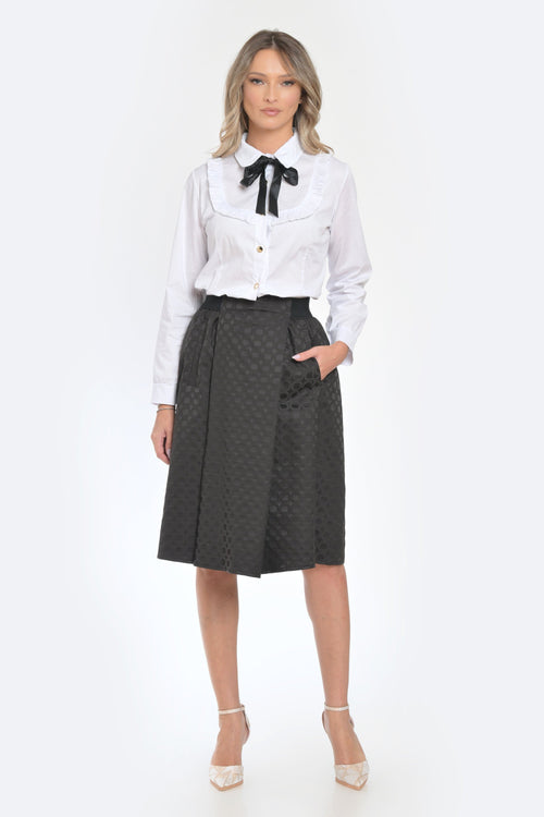 Fusta eleganta texturata Berkley Natalee