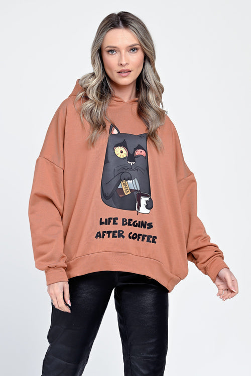 Hanorac camel Eliseea Natalee Fashion