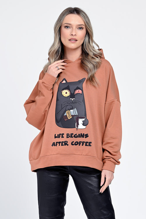 Hanorac camel Eliseea Natalee Fashion