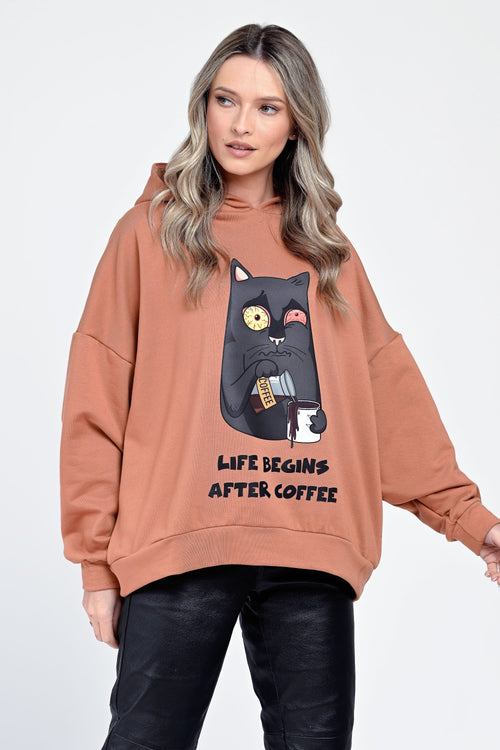 Hanorac camel Eliseea Natalee Fashion