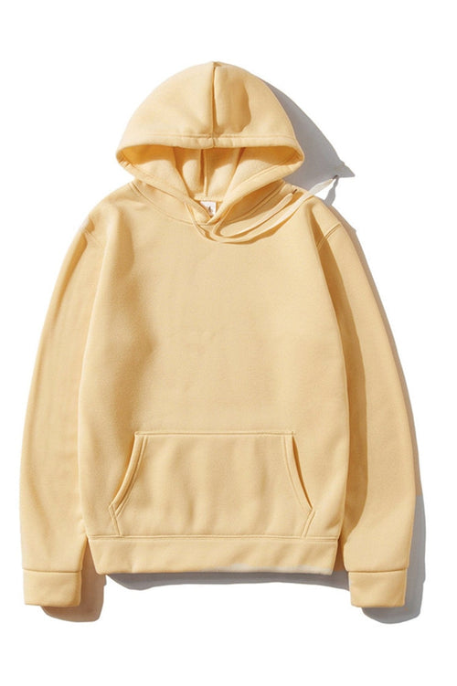 Hanorac crem cu buzunare si gluga Gizela Natalee Fashion