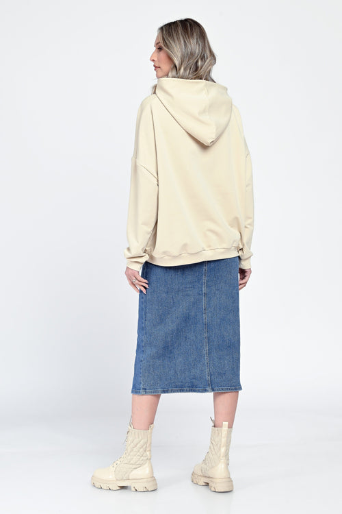 Hanorac crem Emanuela Natalee Fashion