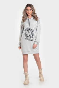 Hanorac gri Patricia Natalee Fashion