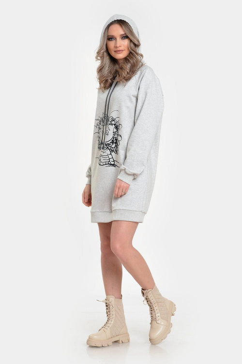 Hanorac gri Patricia Natalee Fashion