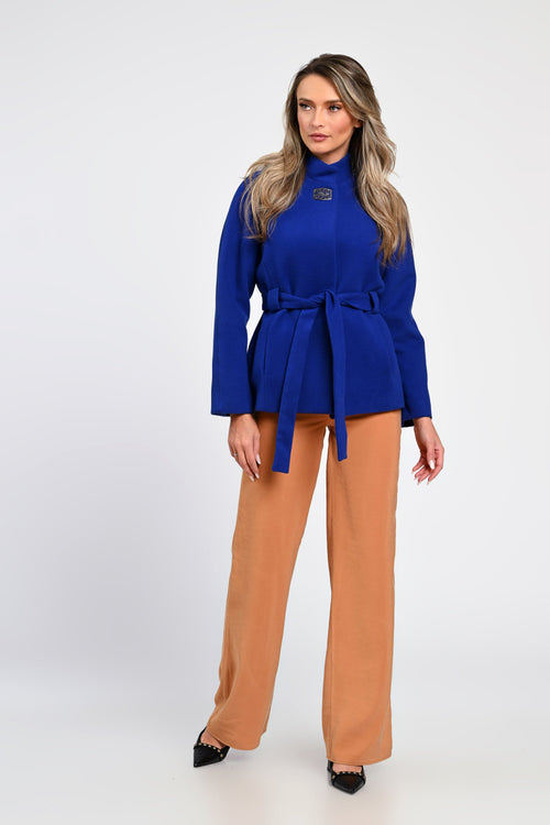 Jachetă albastră elegantă Selena Natalee