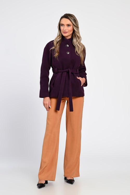 Jachetă mov elegantă Adriana Natalee