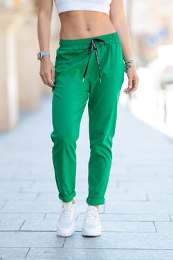 Natalee Fashion Pantaloni Pantalon casual verde Ada