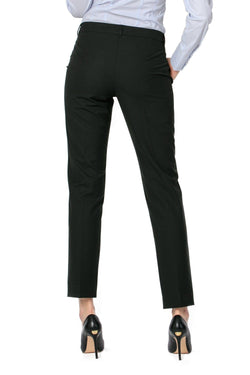 Natalee Fashion Pantaloni Pantalon conic negru, Anda