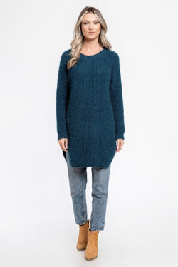 Pulover casual turqoise Rachel Natalee Fashion