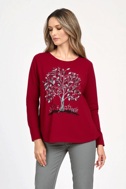 Pulover damă bordo Adina Natalee