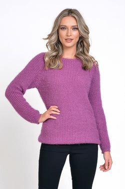 Pulover dama mov Caliope Natalee Fashion