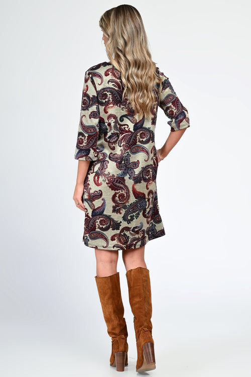 Rochia damă casual paisley Eliza Natalee Fashion