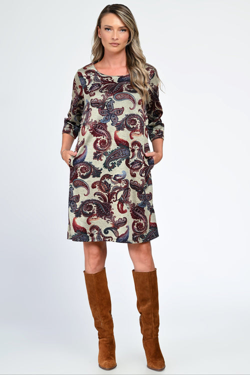 Rochia damă casual paisley Eliza Natalee Fashion