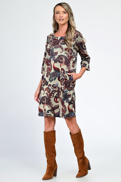 Rochia damă casual paisley Eliza Natalee Fashion