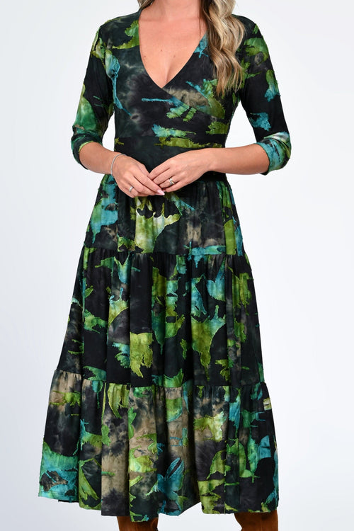 Rochia damă midi verde Aylin Natalee Fashion