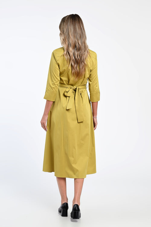 Rochie cămașă galben muștar Daria Natalee