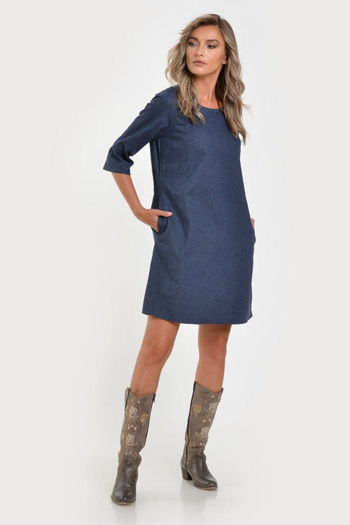 Rochie casual denim Tania Natalee Fashion