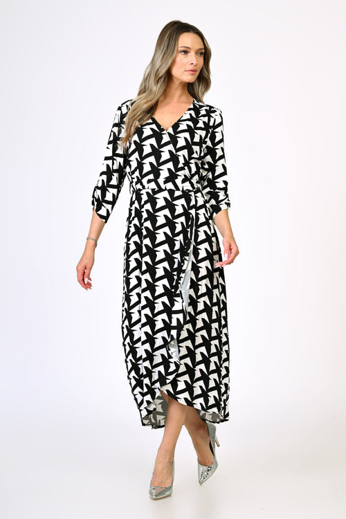 Rochie dama alb & negru Simina Natalee