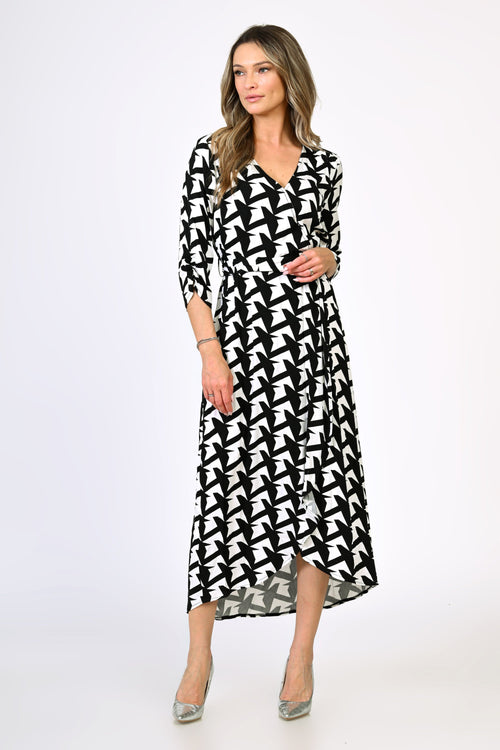 Rochie dama alb & negru Simina Natalee