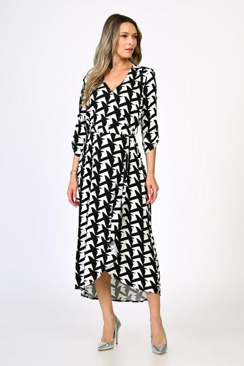 Rochie dama alb & negru Simina Natalee