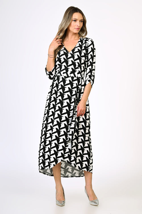 Rochie dama alb & negru Simina Natalee