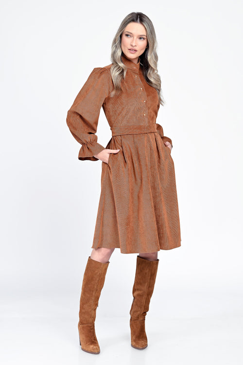 Rochie dama caramiziu Ellis Natalee Fashion