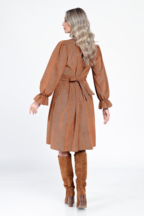 Rochie dama caramiziu Ellis Natalee Fashion