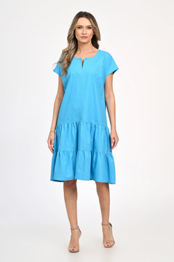 Rochie dama de vara bleu- turqoise Jasmine Natalee Fashion