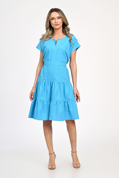 Rochie dama de vara bleu- turqoise Jasmine Natalee Fashion