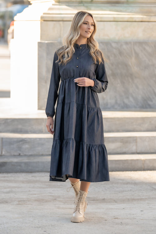 Rochie denim Paola Natalee Fashion