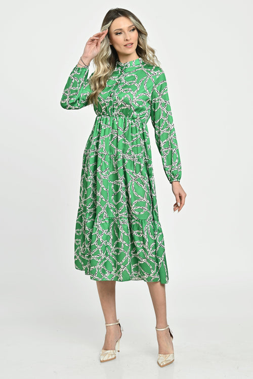 Natalee Fashion Rochie Rochie elegantă - casual verde Yara