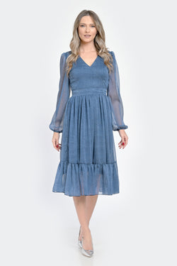 Rochie eleganta denim Danna Natalee Fashion